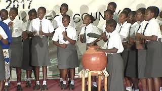 Mukumu girls high school perfoming Afadhali yesu by size 8 at the KMF [upl. by Oijile]