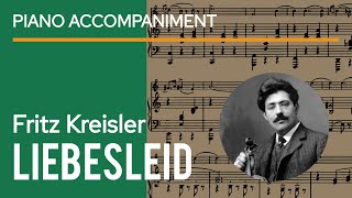 Kreisler  Liebesleid Loves Sorrow 3 Viennes Dances Piano Accompaniment  sheet music play along [upl. by Nnyleitak]