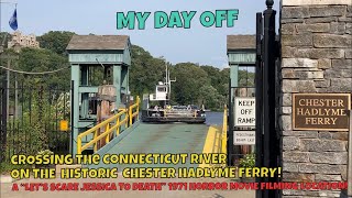 Riding the Historic Chester Hadlyme Ferry across the Scenic Connecticut River [upl. by Aehtrod]