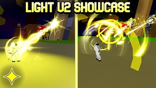 Best Awakened Light V2 Showcase  Blox Fruits [upl. by Cherye499]