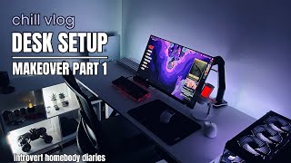 Gaming Vlog 🎮  Part 1 Desk Setup Makeover [upl. by Palermo]