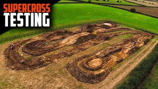 FIRST TIME RIDING THE BACKYARD PIT BIKE SUPERCROSS TRACK [upl. by Capriola]