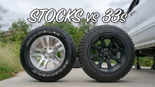 Stock Tires vs Aftermarket 33x1250s [upl. by Asusej]