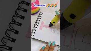 3D Pen DIY Letters of your Name🤩🌈✨️  Riyas Amazing World [upl. by Laeynad874]