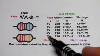 Quick 220 ohm quarter watt resistor lecture [upl. by Kalie]