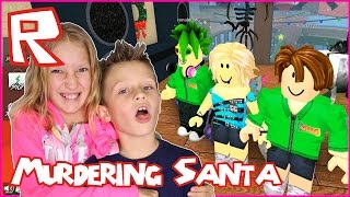 Murdering Santa in Roblox  Playing with Ronald [upl. by Anirec]