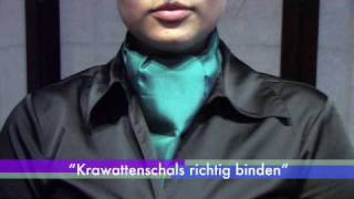 So binden Sie einen Krawattenschal Ascot richtig [upl. by Shandee]