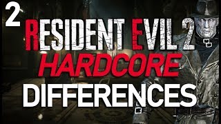 Resident Evil 2 Hardcore Mode Differences  MrX Final Boss amp More PART 2 [upl. by Capp992]