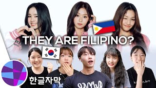 KOREANS SHOCKED BY 1ST FILIPINO KPOP LINE Elisia Gehlee Jin HyeonJu of UNIS  ELs Planet [upl. by Aryek441]