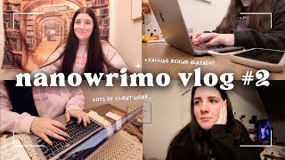 nanowrimo writing vlog 2  im behind already [upl. by Wehttan]