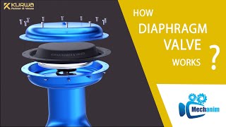 How Diaphragm Valve Works  Air Operated Valve  Pneumatic Valve  Working Principle  Animation [upl. by Madeline628]