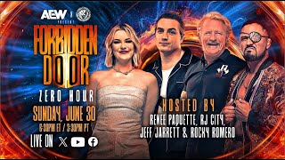 Zero Hour AEW x NJPW Forbidden Door Pre Show  LIVE Sunday June 30 630pm ET  330pm PT [upl. by Anivel]