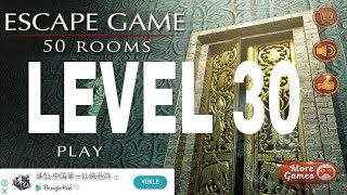 Escape Game 50 rooms 1 Level 30 Walkthrough [upl. by Zosi827]