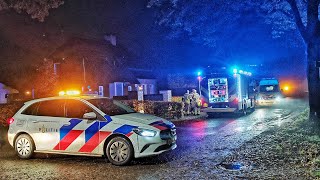 Middelbrand in woning aan de Waterhoefstraat in Moergestel  21112022 [upl. by Sert749]