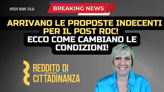 ARRIVANO LE PROPOSTE INDECENTI PER IL POST RDC ECCO COME CAMBIANO LE CONDIZIONI [upl. by Dimitris]