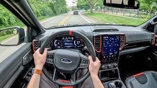 2024 Ford Ranger Raptor  POV First Drive Binaural Audio [upl. by Guillema248]