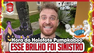 FINALMENTE BRILHOU O QUE EU MAIS QUERIA  HORA DO HOLOFOTE DO PUMPKABOO  Pokémon GO [upl. by Clyde]