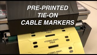 PrePrinted TieOn ETC Cable Markers [upl. by Sidnak]