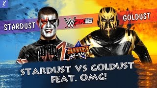 WWE 2K16  Stardust vs Goldust  PS4 Gameplay [upl. by Dareece]