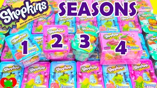 Shopkins Season 1 2 3 4 Blind Baskets Opening Toy Genie Surprises [upl. by Nnauol943]