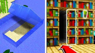 TOP 5 SECRET BASES You Can Make in Minecraft TUTORIAL [upl. by Seavey]