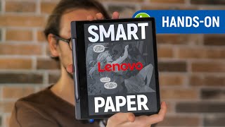 LENOVO SMART PAPER desafia KINDLE com jeitão de TABLET e CANETA STYLUS  HandsOn [upl. by Tormoria]