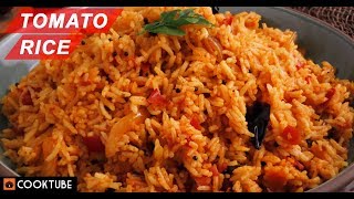 Tomato Rice Recipe  How To Make South Indian Style Tomato Rice At Home [upl. by Naud]