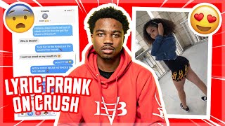 RODDY RICCH “THE BOX” LYRIC PRANK ON CRUSH 😍 EXPOSED 💦 [upl. by Hoeg487]