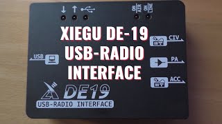 How to use the XIEGU DE19 USB Interface with the XIEGU G90 [upl. by Venterea]