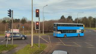 FULL JOURNEY  London Bus Route 372 Lakeside  Hornchurch Town Centre  11077 YX19OMD [upl. by Lilli370]