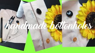 BUTTONHOLES how to HANDMADE ABETH PILAPIL VLOGSbuttonholeshandmade [upl. by Simonsen194]