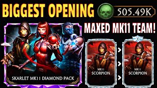 MK Mobile 500K Souls vs MK11 Diamond Pack The Biggest Pack Opening Ive Ever Done [upl. by Gusta176]