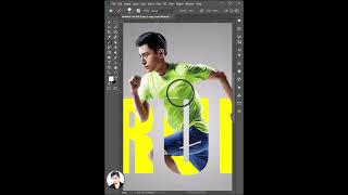 Photoshop Text Effect in PS 2024 photoshoptutorial photoshop tutorial [upl. by Notsgnik]