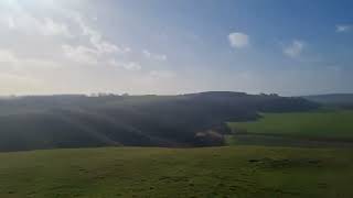 Another 5 minutes of Storm Eunice on Dunstable Downs [upl. by Hairu]