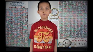 3200 Digits of Pi World Record for 9yearolds memorized amp orally recited by boy named Hero Vietson [upl. by Hoi]