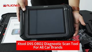 XTOOL D9S D9 Automotive Diagnostic Tool ECU Coding Topology Map Key Programming BiDirectional Tool [upl. by Akira]