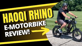 🔥 OUR FIRST EMOTORBIKE  IS IT BETTER THAN AN EBIKE HAOQI RHINO REVIEW [upl. by Brookes143]