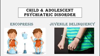 Mental health nursing child amp adolescent psychiatric disorder  Encopresis  juvenile delinquency [upl. by Namqul314]