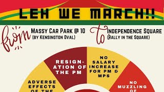 OPPOSITION LEH WE MARCH THIS SATURDAY MARCH 23rd 10am MASSY CAR PARK KENSINGTON [upl. by Dorrahs]