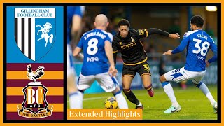 EXTENDED HIGHLIGHTS Gillingham v Bradford City [upl. by Toogood494]