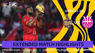 Extended Highlights  Trinbago Knight Riders vs Barbados Royals  CPL 2024 [upl. by Sukcirdor433]