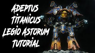 Adeptus titanicus Warlord Titan Painting tutorial [upl. by Yeltsew]