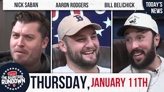 Will Deion Sanders Coach Alabama  Barstool Rundown  January 11th 2024 [upl. by Yelsnia]