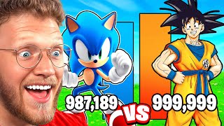 GOKU vs SONIC POWER LEVEL COMPARISON [upl. by Alyson]