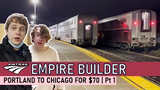 Amtrak Empire Builder Trip Report  Portland to Chicago for 70  Part 1 [upl. by Kellyn]