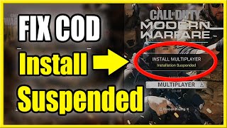 How to FIX Installation Suspended in COD Modern Warfare Multiplayer PS4 PS5 Xbox [upl. by Aikaj]