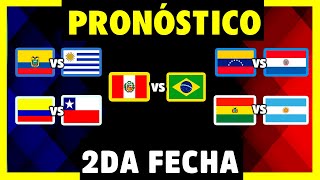 PREDICCIÓN 2DA FECHA ELIMINATORIAS SUDAMERICANAS 2020 [upl. by Saphra49]