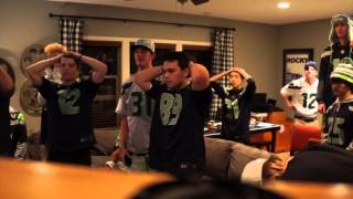 Super Bowl XLIX Seahawks Fans Reaction [upl. by Willette594]