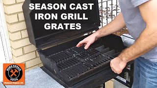 How to Season Cast Iron Grill Grates [upl. by Ydnyl524]