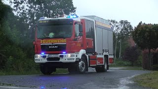 Sturmeinsatz LF 10 Freiwillige Feuerwehr Krummhörn Nord [upl. by Ardnosal]